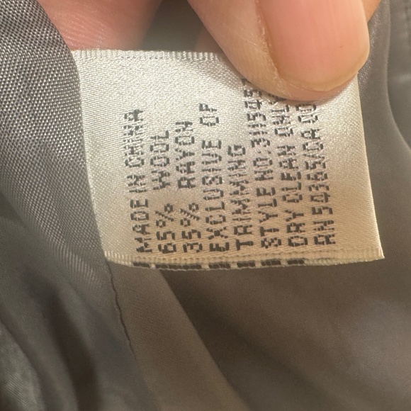 Nygard Collection Wool Jacket Womens Size 14 Grey Embroidered grandmacore - Picture 2 of 8